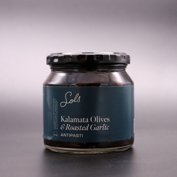 Roast garlic stuffed Kalamata olives
